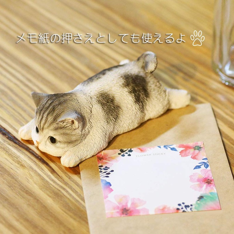Devarier ca216y Cat Figurine, Tea Tiger, Cup Ramen, Magnet, Resin,