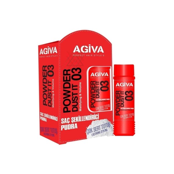Agiva Hair Styling Powder Wax 03 Red Extra Strong Hold 0.71oz