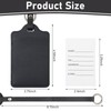 4 Pack Luggage Tag, Anyos PU Leather Travel Bag Labels