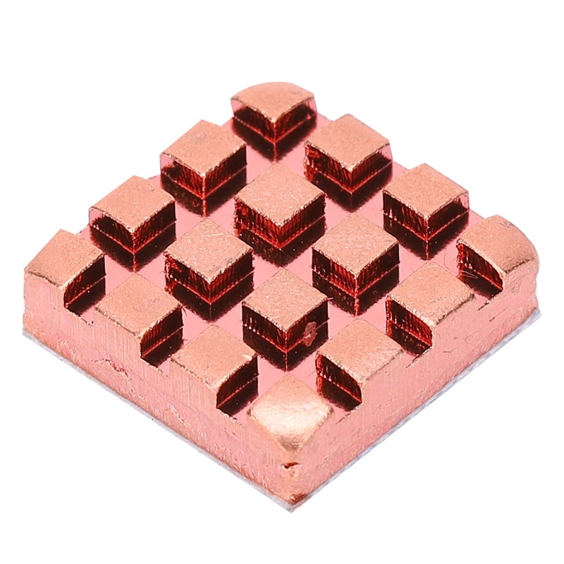 10Pcs Heat Sink Brass Mini Radiators Attach Thermal Conductive Adhesive
