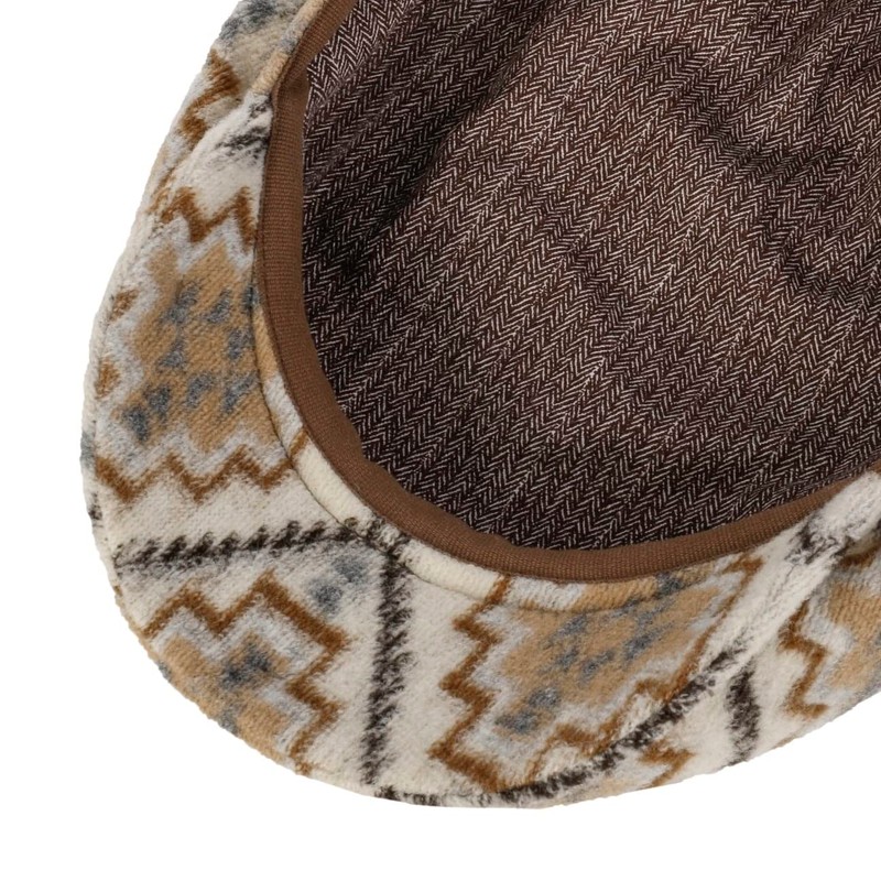 Stetson Navajo Driver Jersey Flat Cap - Multicoloured Hat -