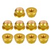 sourcing map Nylon Insert Hex Lock Nuts, 10pcs - M4