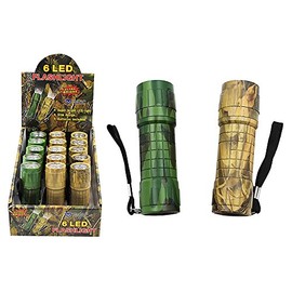 Diamond Visions 08-1641 6 LED Camo Flashlight in Assorted Colors (1 Flashlight)