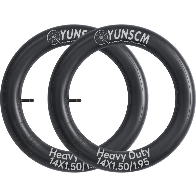 2Pcs 38/50-254 Heavy Duty 14" Bike Tubes 14x1.50/1.95 Schrader AV32