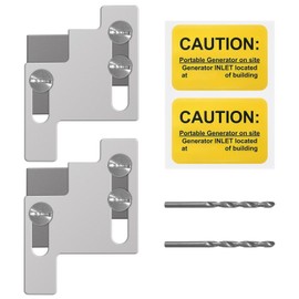 QYZZRS 2 Set Generator Interlock Kit Compatible with GE 100 Amp Panel,1 3/8" Spacing Between Main Breaker and Generator Circuit Breaker(2)