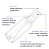 TrendBox 6 Pack Plastic Empty Bottles with Duckbill Pump Cap