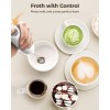 SIMPLETaste Milk Frother Handheld Battery Without Stand, Blizzard White