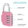 Zhege Combination Lock, 4 Digit, Padlock with Combination Code for
