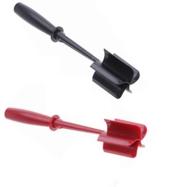 2pcs Multifunctional Ground Masher,with 5 Curve Blade Nylon Hamburger Utensil Non-Stick Chopper, Potato Masher, Beef Masher Cutting Tool, 5 Curved Blades, Durable Kitchen Gadgets