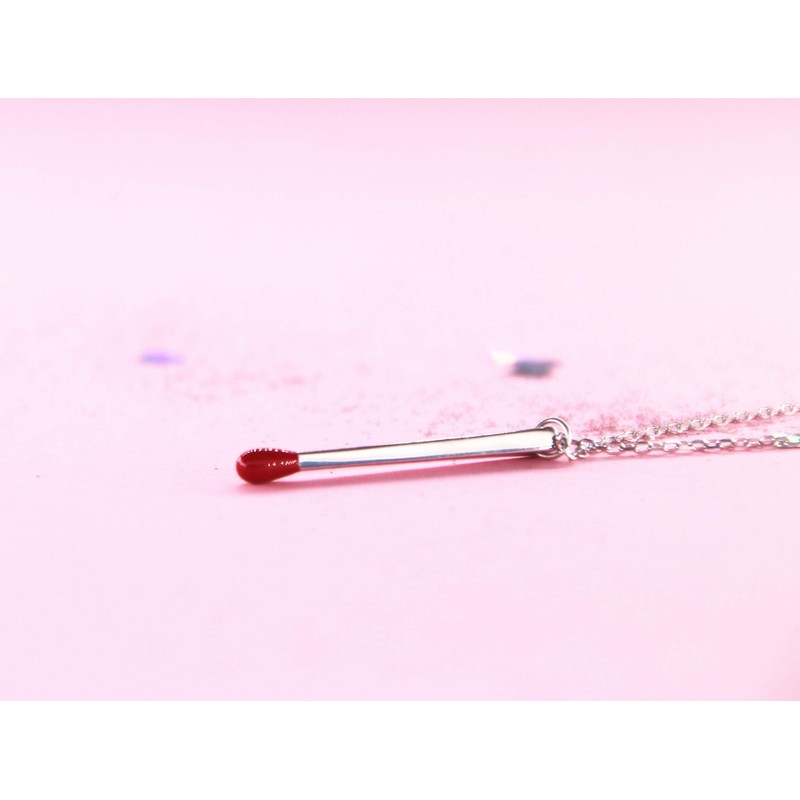 Helen de Lete Lovely Matchstick Sterling Silver Choker Necklace for