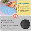 Purekra 4 Pack Silicone Lids for Corelle Vitrelle 428-PC 28-Oz