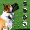 Dog Muzzle Soft Breathable Mesh - Adjustable Reflective Anti-Bark, Anti-Bite