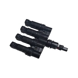 ZONADAH A Pair of T Branch Connectors 1 Male to 4 Female(M/4F) and 1 Female to 4 Male(F/4M) Solar Panel Cable PV System Wire and Assembly Solar Panel Cable Splitter Connector