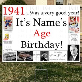 1941 83rd Birthday Yard Sign (Each)