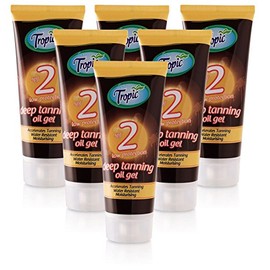SUN TROPIC DEEP Tanning Oil SPF2 100ML x6