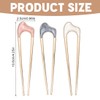 QOWIJEX Pack of 3 U-shaped hairpin French style hair clip