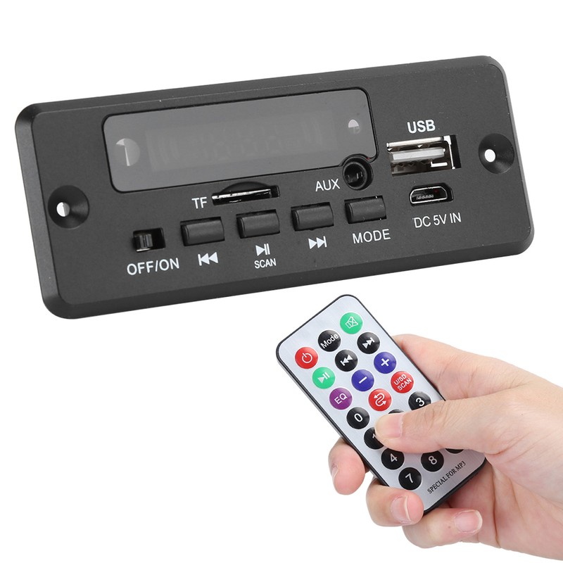 MP3 Bluetooth Decoder Board Digital Display Amplifier Player Module 2x3W