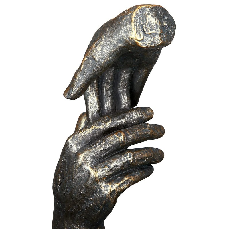 Casablanca Decorative Sculpture Helping Hand Made of Poly with Saying