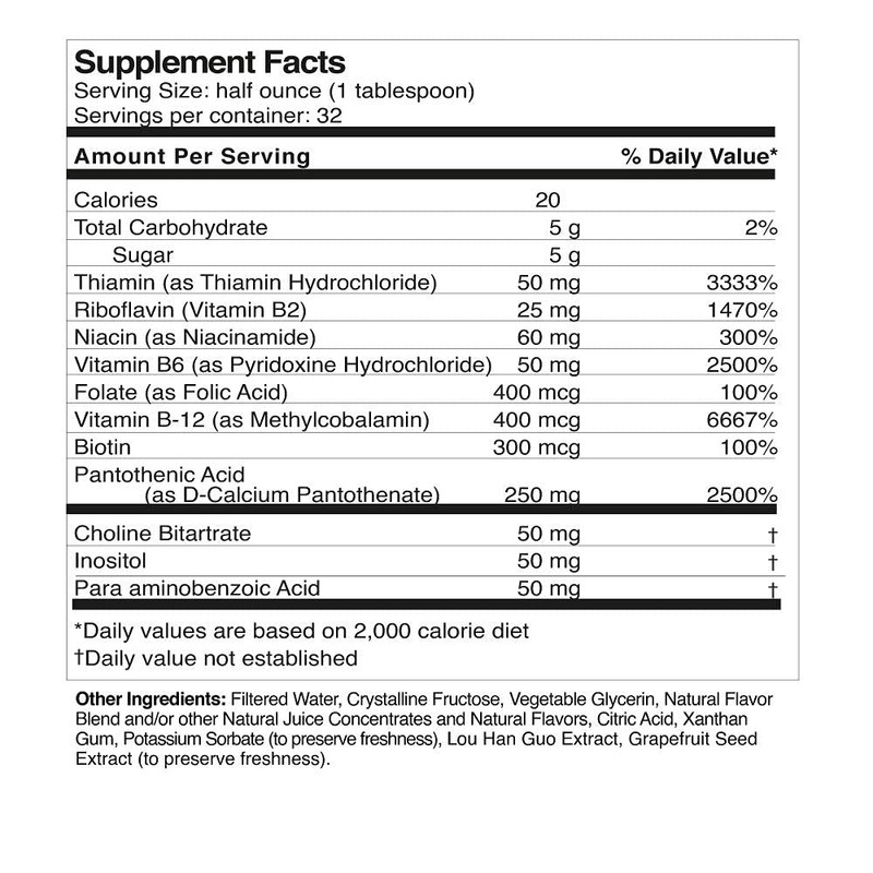 Life Solutions - Liquid Super B-Complex - 16 Oz. Naturally