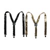 CTM® Women's Elastic Sequins Clip-End Suspenders, Black