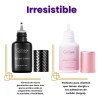 Kit Gollee Pegamentos P/ Extensiones Pestañas Negro + Rosa