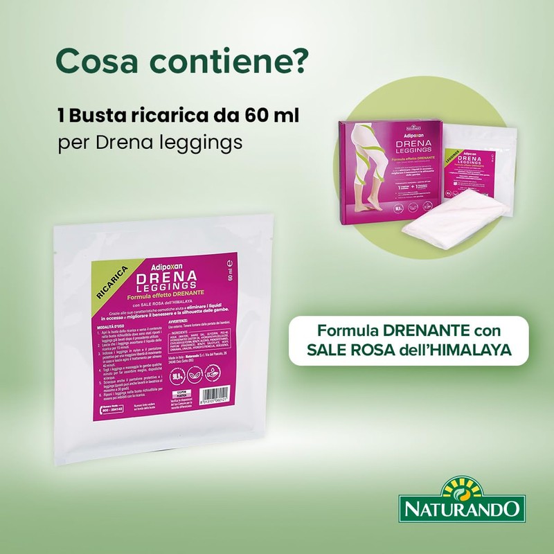 Naturando Refill Adipoxan Drena Leggings – 1 Refill Bag 60