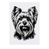 'Yorkshire Terrier' Temporary Tattoo - Water Resistant, Skin-Safe, Non-Toxic Transfer