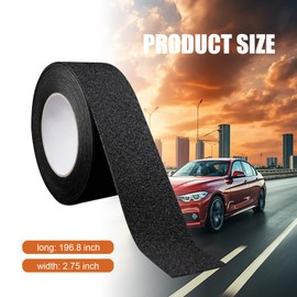 Bawkars Car Door Edge Guards, Anti-Slip Car Door Sill Protector, Automotive Paint Protector Sticker Trim Prevents Scuffs, Scratches, Universal for Most Cars (16.4FT, 2.8Inch Wide, Black)
