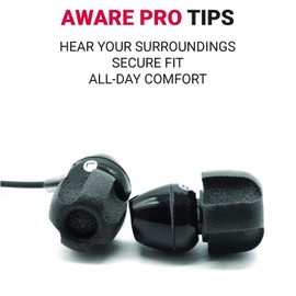 Comply Aware Pro SmartCore Earbud Tips for Comfortable Earphones with Great Sound (Medium, 3 Pairs)