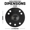 Bulletpoint Mounting Solutions 2.4-inch Round Metal AMPS-Compatible Base with 20mm