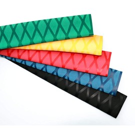 WOER Fishing Rod Shrink Wrap 2:1 Dia 0.6", 0.8", 1", 1.2", 1.4", 1.6" Fishing Rod Grip Wrap Industrial Heat Shrink Tubing Fly Fishing Accessories (Green, Φ25mm)