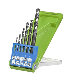 KWB Metal Drill Bit Set Hi-Nox, Short Spiral Groove For Added Strength, Special Split Point, for Stainless Steel, Ideal for Cordless Screwdrivers, 258806