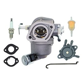AUC14748 Carburetor for John Deere X166 Ride On Mower with Fuel Pump,Compatible with BS 40N777 40N877 Intek Engine Mower 594207 597126