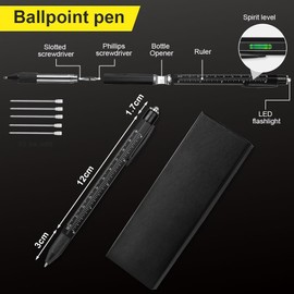 AOOSA Gifts for Men, 8 in 1 Multitool Pen, Cool Gadgets for Men, Birthday Gifts for Him Who Have Everything, Pefect Gift for Dad Husband Boyfriend