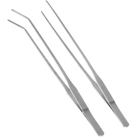 Long Tweezers, Value Set of 2, Aquarium Tweezers, Reptile Tweezers, Aquatic Plants, Scissors, Aquarium, Approx. 11.8 inches (30 cm), Tweezers, Reptile Aquarium Tweezers