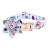 Lionheart glory Summer Dog Collar with Flower, Female Dog Collar