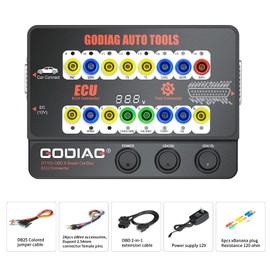 GODIAG® Auto ECU Breakout Box, GT100 Breakout Box OBDII Protocol Detector for OBDII Protocol Communication Detection/ECU Tool Maintenance/Diagnosis/Programming/Coding