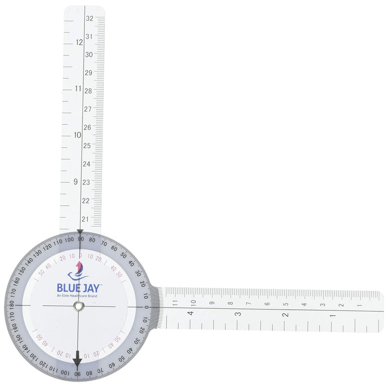 Plastic 8" Goniometer 360 Degree
