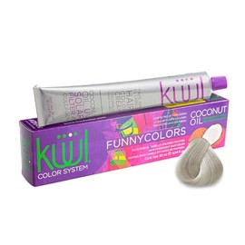 KÜÜL - Color System Funny Colors Tinte Permanente para Cabello Tono Plata 90 ml, Aceite de Coco, Filtro UV y Colágeno, Prolonga Intensidad de Color, Hidratación, Brillo y Sedosidad, Coloración Cabello
