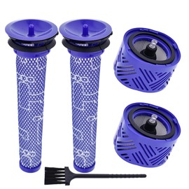 Neutop V6 Filter Replacement Compatible with Dyson V6 Absolute Animal Motorhead Trigger SV05 SV09 Cordless Stick Vacuum, with 2 HEPA Post Filters & 2 Pre Filters, Replace Part#966741-01&965661-01