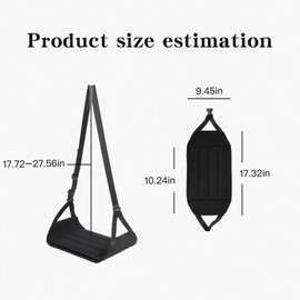 Airplane Foot Rest Under Desk Adjustable Foot Hammock for Flight,Fanny Pack Footrest, Portable Airplane Foot Hammock for Flight Office Desk Home Use.