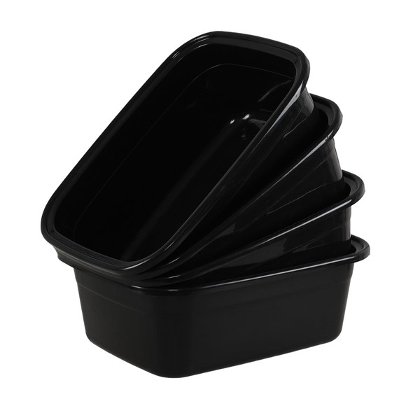 Taysisiter 14 Quart Plastic Rectangular Dish Wash Basin, Wash Tub,