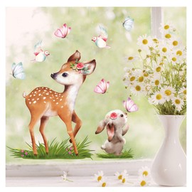 Wall Tattoo Loft Window Sticker Spring Easter Reusable Window Sticker for Children's Room