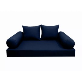 5PC Daybed Mattress Bolster Pillow Sheet Cover Only S.4 Twin Knife Edge AD101