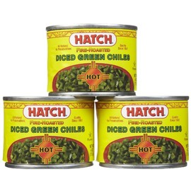 Hatch Diced Hot Green Chilies, 4 oz, 3 pk