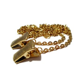 ATLanyards Gold Ovals Chain Eyeglass Holder, SELECT YOUR SIZE, glasses lanyard, (Medium - 28.5")