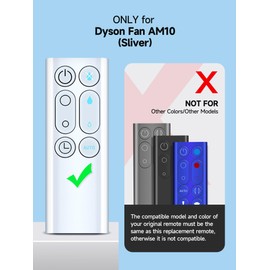AM10 Remote Control for Dyson Hot + Cool Fan Heater Tower,ABS Material Dyson Remote Control Replacement