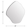 BOMINICA Irregular Wall Mirror Asymmetrical Mirror Frameless for Bathroom Living
