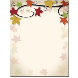 Autumn Vine - Papel de inyección de tinta y láser, paquete de 25