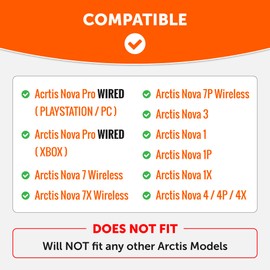 WC Freeze for Arctis Nova - Hybrid Fabric Cooling Gel Replacement Earpads for Arctis Nova Pro Wired, Nova 7, 3, 1 - Made by Wicked Cushions (Does Not Fit Nova Pro Wireless) | Geo Grey